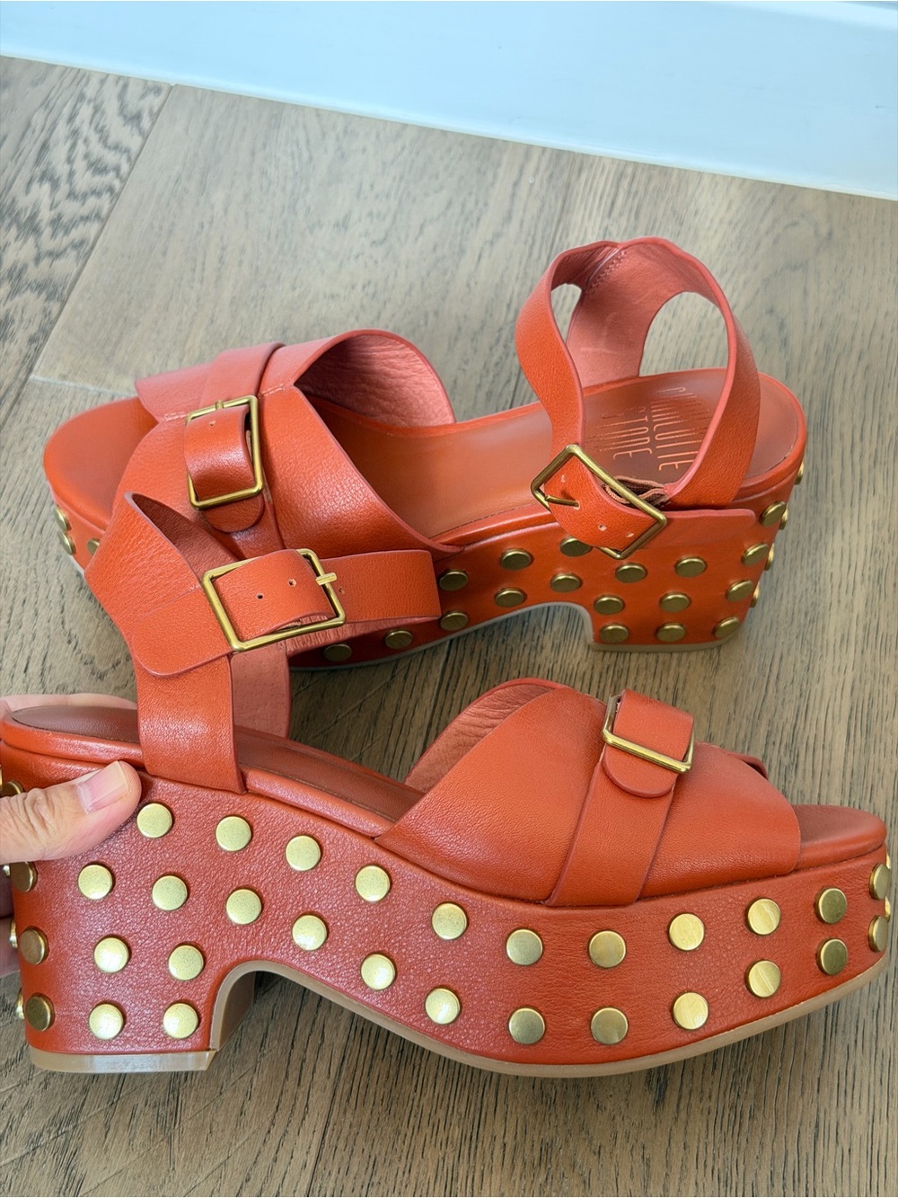 Charlotte stone Studded Platform Sandals - Picture 2 of 5